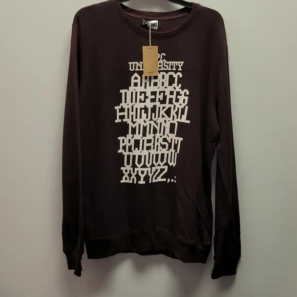 A.P.C. Burgandy Pull over Sweater Sweatshirt